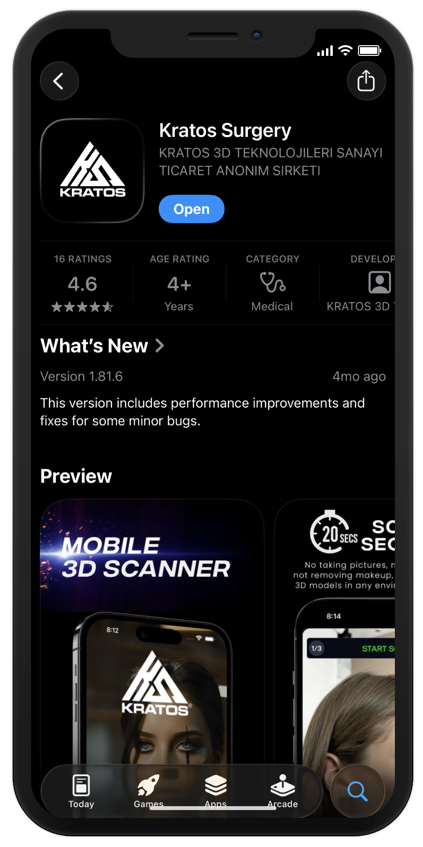 Step 1: Download the Kratos Surgery app